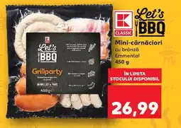 Kaufland Mini-cârnăciori cu brânză Emmental Ofertă