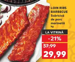 Kaufland LOIN RIBS BARBECUE Scăricică de porc marinată Ofertă