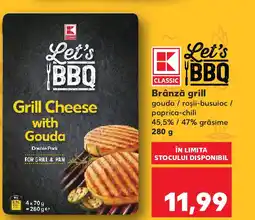 Kaufland Brânză grill gouda / roşii-busuioc / paprica-chili Ofertă