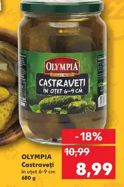 Kaufland OLYMPIA Castraveţi în oţet 6-9 cm Ofertă
