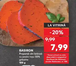 Kaufland BASIRON Preparat din brânză cu pesto roşu 50% grăsime Ofertă