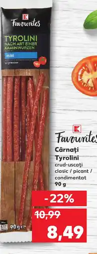 Kaufland Cârnaţi Tyrolini Ofertă