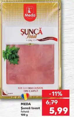 Kaufland MEDA Şuncă toast feliată Ofertă