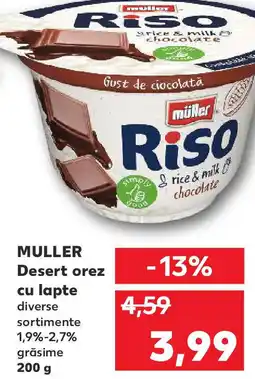 Kaufland MULLER Desert orez cu lapte Ofertă