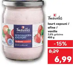 Kaufland laurt capsuni / afine / vanilie Ofertă