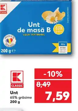 Kaufland Unt 65% grăsime Ofertă