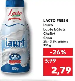 Kaufland LACTO FRESH laurt/ Lapte bătut/ Chefir/ Sana Ofertă