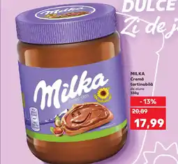 Kaufland MILKA Cremă tartinabilă de alune Ofertă