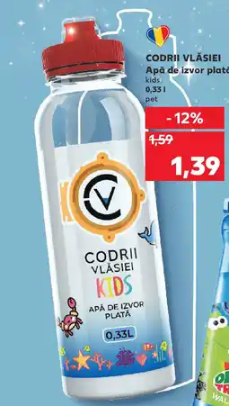 Kaufland CODRII VLĂSIEI Apă de izvor plată necarbonatată Ofertă