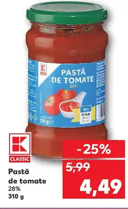 Kaufland Pastă de tomate 28% Ofertă