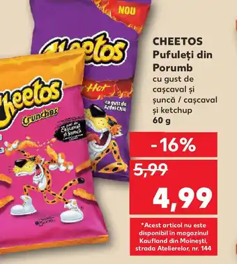 Kaufland CHEETOS Pufuleţi din Porumb Ofertă