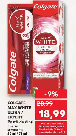Kaufland COLGATE MAX WHITE ULTRA / EXPERT Pastă de dinţi Ofertă