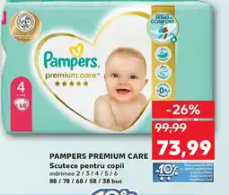 Kaufland PAMPERS PREMIUM CARE Scutece pentru copii Ofertă