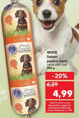 Kaufland 4DOG Salam pentru Câini carne vită / pui Ofertă