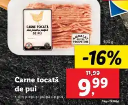 Lidl Carne tocată de pui Ofertă