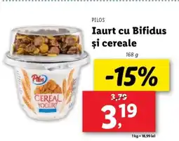 Lidl PILOS Iaurt cu Bifidus şi cereale Ofertă