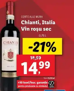 Lidl CORTE ALLE MURA Chianti, Italia Vin rosu sec Ofertă