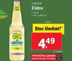 Lidl SOMERSBY Cidru Ofertă
