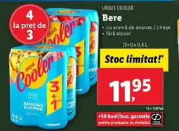 Lidl URSUS COOLER Bere Ofertă