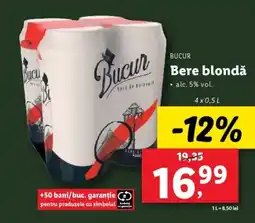 Lidl BUCUR Bere blondǎ Ofertă