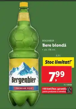 Lidl BERGENBIER Bere blondǎ Ofertă