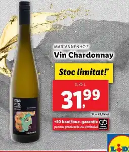 Lidl MARIANNENHOF Vin Chardonnay Ofertă