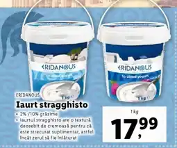 Lidl ERIDANOUS Iaurt stragghisto Ofertă