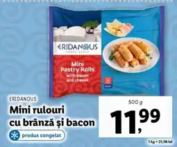 Lidl ERIDANOUS Mini rulouri cu brânză şi bacon Ofertă