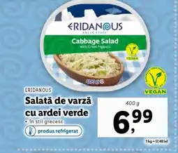 Lidl ERIDANOUS Salată de varză cu ardei verde Ofertă