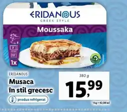 Lidl ERIDANOUS Musaca în stil grecesc Ofertă