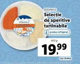 Lidl ERIDANOUS Selecţie de aperitive tartinabile Ofertă