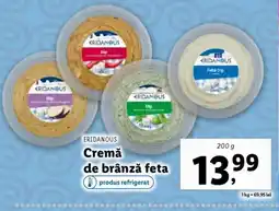 Lidl ERIDANOUS Cremă de brânză feta Ofertă