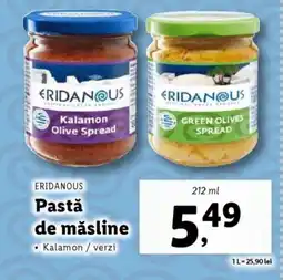 Lidl ERIDANOUS Pastǎ de măsline Ofertă