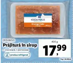 Lidl ERIDANOUS Prăjitură în sirop Ofertă