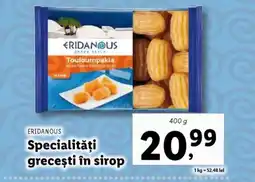Lidl ERIDANOUS Specialități greceşti în sirop Ofertă