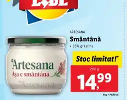 Lidl ARTESANA Smântână Ofertă