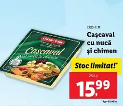 Lidl CRIS-TIM Cascaval сu nuca şi chimen Ofertă