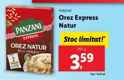 Lidl PANZANI Orez Express Natur Ofertă
