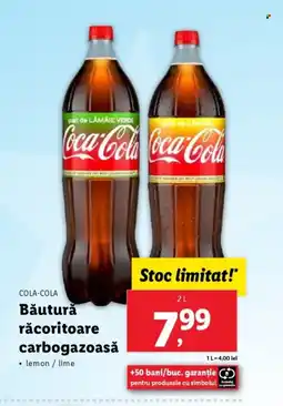 Lidl COLA-COLA Băutură răcoritoare carbogazoasă Ofertă