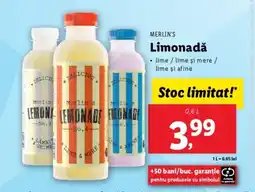 Lidl MERLIN'S Limonadǎ Ofertă