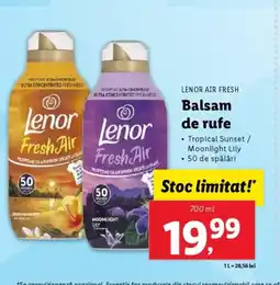 Lidl LENOR Air fresh Balsam de rufe Ofertă