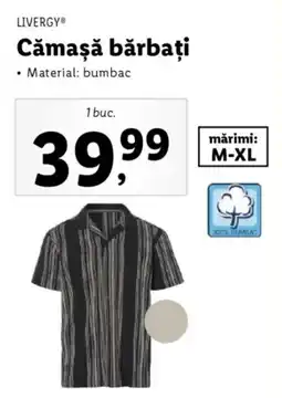 Lidl LIVERGYⓇ Cămașă bărbați Ofertă