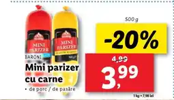 Lidl Mini parizer cu carne Ofertă