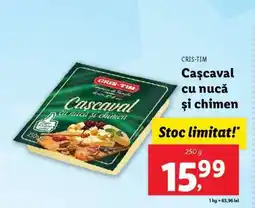 Lidl Cașcaval cu nucă și chimen Ofertă