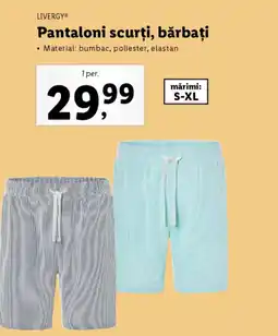 Lidl LIVERGY Pantaloni scurţi, bărbați Ofertă