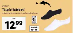Lidl LIVERGY Tălpici bărbați Ofertă