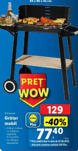 Lidl Grillmeister Grătar mobil Ofertă