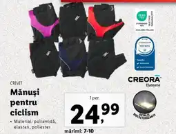 Lidl CRIVIT Mănuşi pentru ciclism Ofertă