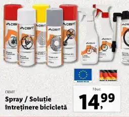 Lidl CRIVIT Spray / Soluţie întreţinere bicicletă Ofertă