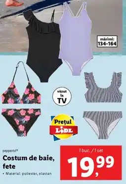 Lidl Pepperts! Costum de baie, fete Ofertă